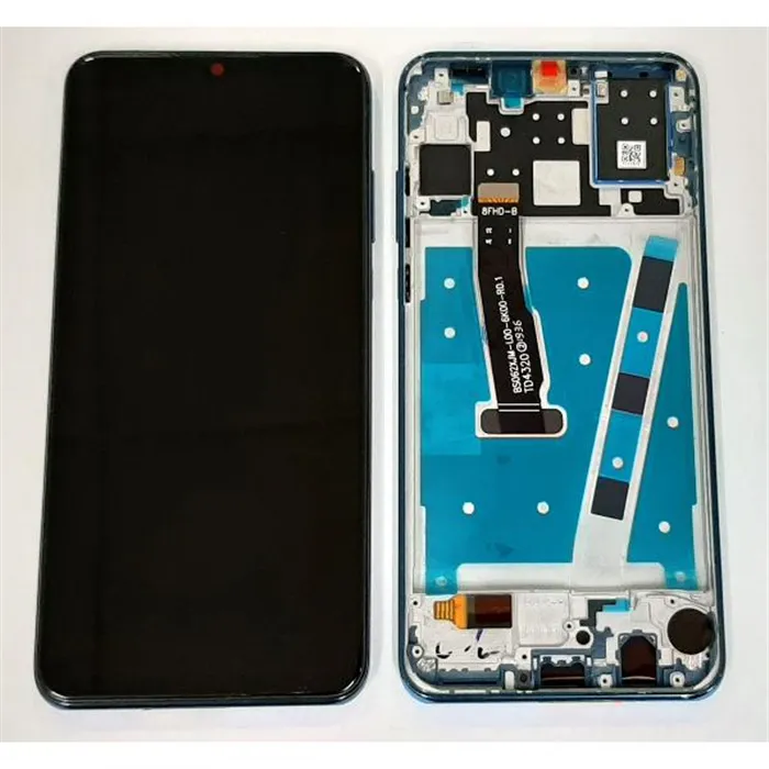 Pantalla lcd para Huawei P30 Lite mas tactil negro mas marco azul compatible Nova 4E p30lite P30 Lite 2020 mar-lx1m