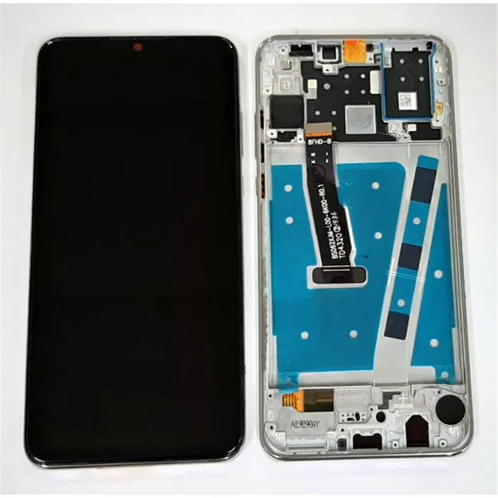 Pantalla lcd para Huawei P30 Lite mas tactil negro mas marco plata compatible Nova 4E p30lite P30 Lite 2020 mar-lx1