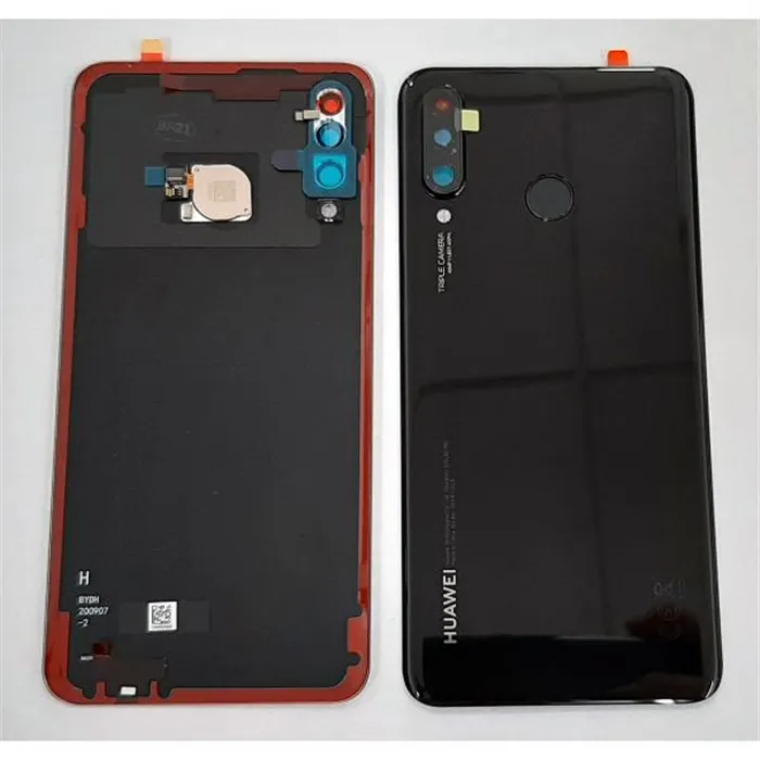 Tapa trasera o tapa bateria negra para Huawei P30 Lite Nova 4E 02352RPV Service Pack