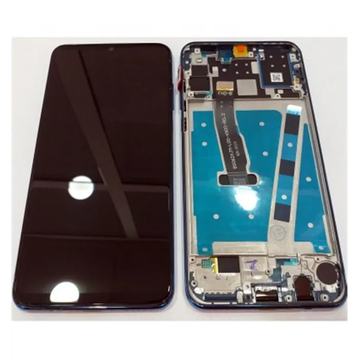 Huawei P30 Lite Nova 4E P30 Lite 2020 MAR-LX2 pantalla lcd + tactil negro + marco azul premium