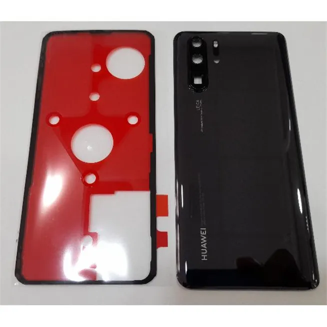 Tapa trasera o tapa baterÃ­a negro para Huawei P30 Pro 02352PBU + cristal lente + adhesivo Service Pack Premium