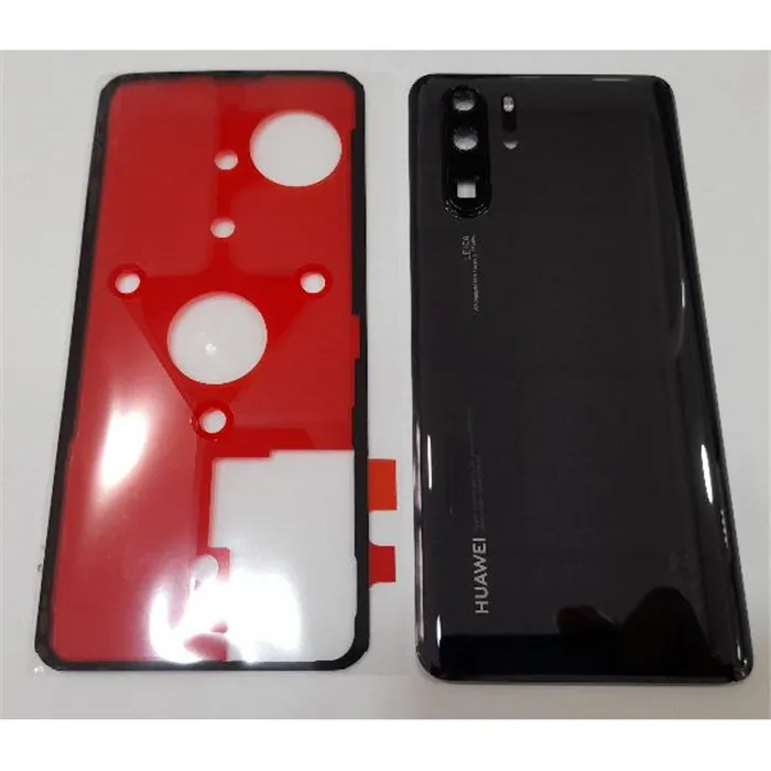 Tapa trasera o tapa baterÃ­a negro para Huawei P30 Pro 02352PBU + cristal lente + adhesivo Service Pack Premium