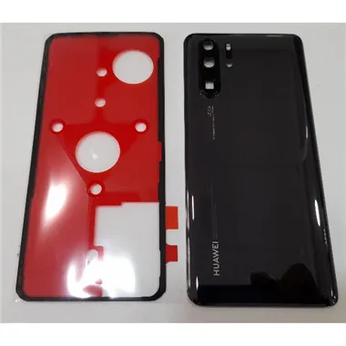 Tapa trasera o tapa baterÃ­a negro para Huawei P30 Pro 02352PBU + cristal lente + adhesivo Service Pack Premium