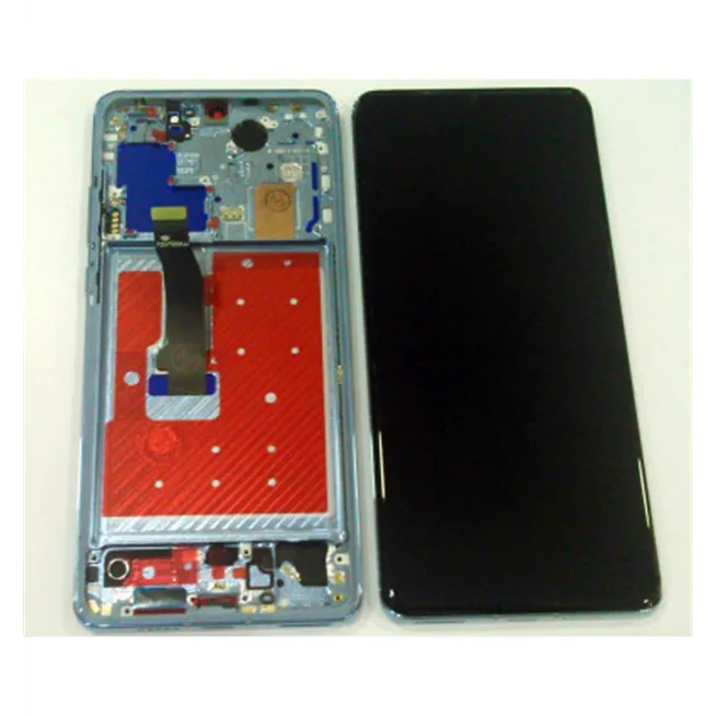 Pantalla LCD para Huawei P30 Pro VOG-AL00 VOG-AL10 VOG-L09 VOG-L29 VOG-TL00 mas tactil negro + marco azul oscuro co