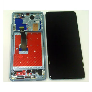 Pantalla LCD para Huawei P30 Pro VOG-AL00 VOG-AL10 VOG-L09 VOG-L29 VOG-TL00 mas tactil negro + marco azul oscuro co
