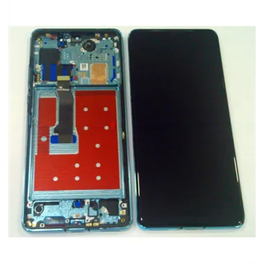 Pantalla LCD para Huawei P30 Pro VOG-AL00 VOG-AL10 VOG-L09 VOG-L29 VOG-TL00 mas tactil negro + marco azul claro com