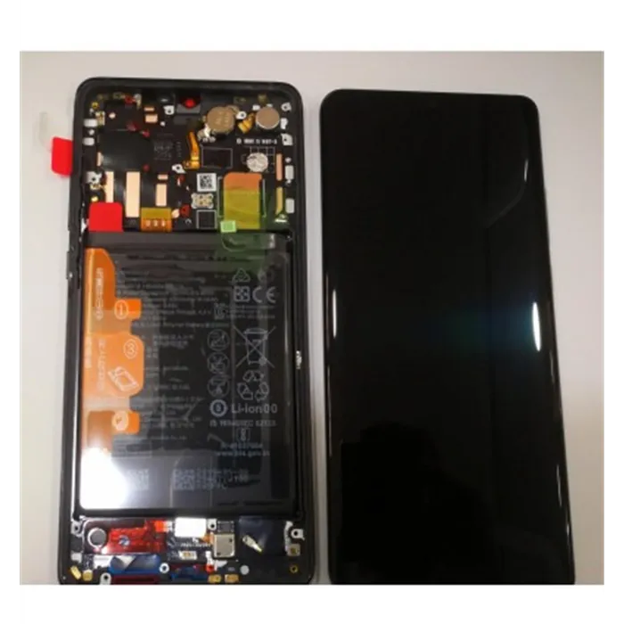 Huawei 02352PBT P30 Pro Pantalla LCD + táctil negro + Marco negro + batería + vibrador + flex volumen y power origi