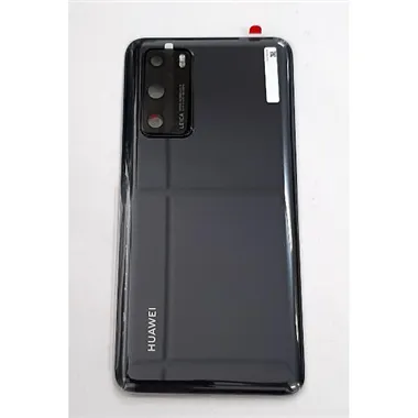 Tapa trasera o tapa bateria negra para Huawei P40 02353MBJ Service Pack