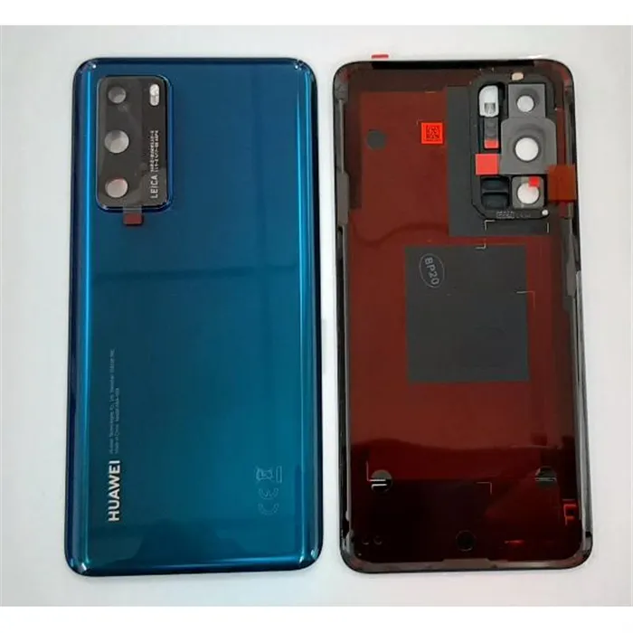 Tapa trasera o tapa bateria azul para Huawei P40 02353MGC Service Pack