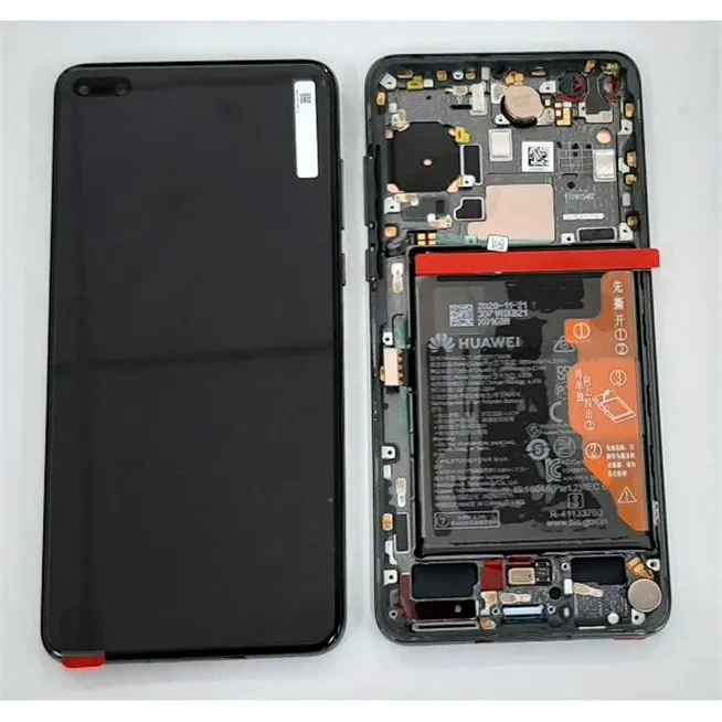 Pantalla lcd para Huawei P40 mas tactil negro mas marco negro Service Pack