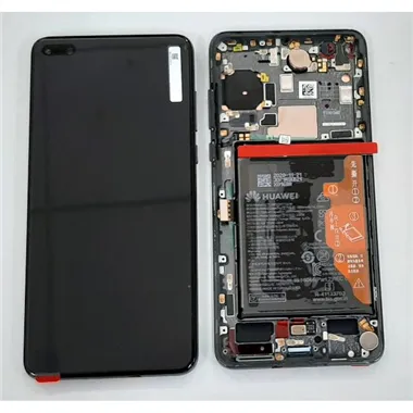 Pantalla lcd para Huawei P40 mas tactil negro mas marco negro Service Pack