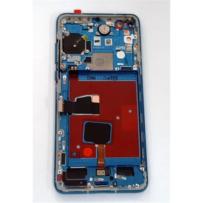 Pantalla lcd para Huawei P40 mas tactil negro mas marco azul calidad premium