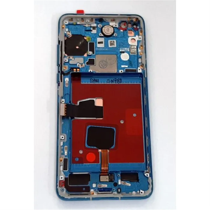 Pantalla lcd para Huawei P40 mas tactil negro mas marco azul calidad premium