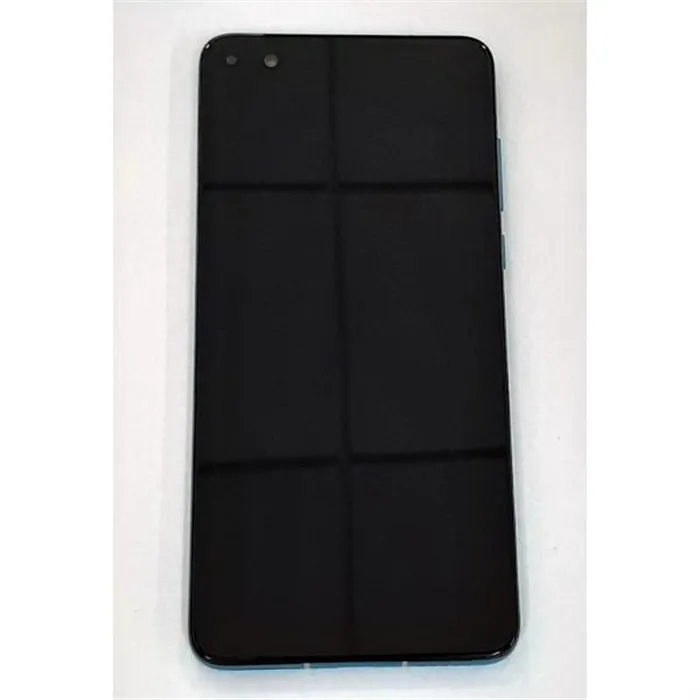 Pantalla lcd para Huawei P40 mas tactil negro mas marco azul calidad premium