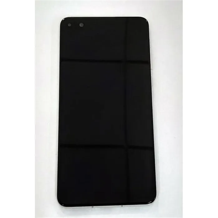 Pantalla lcd para Huawei P40 mas tactil negro mas marco plata calidad premium