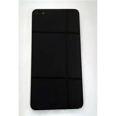 Pantalla lcd para Huawei P40 mas tactil negro mas marco plata calidad premium
