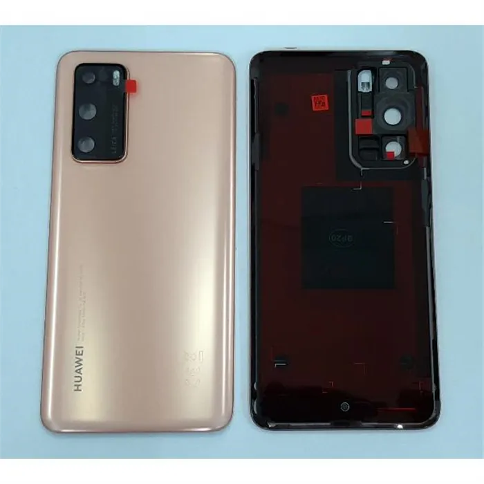 Tapa trasera o tapa bateria dorada para Huawei P40 02353MGD Service Pack