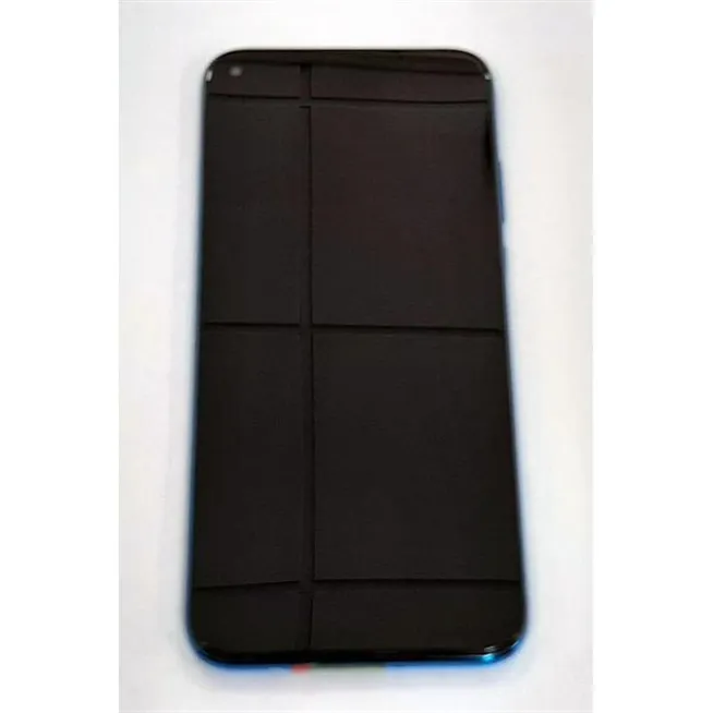 Pantalla lcd para Huawei P40 Lite mas tactil negro mas marco azul calidad premium
