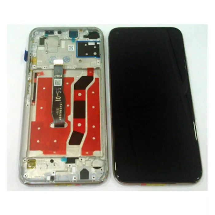 Pantalla LCD para Huawei P40 lite mas tactil negro mas marco rosa calidad premium