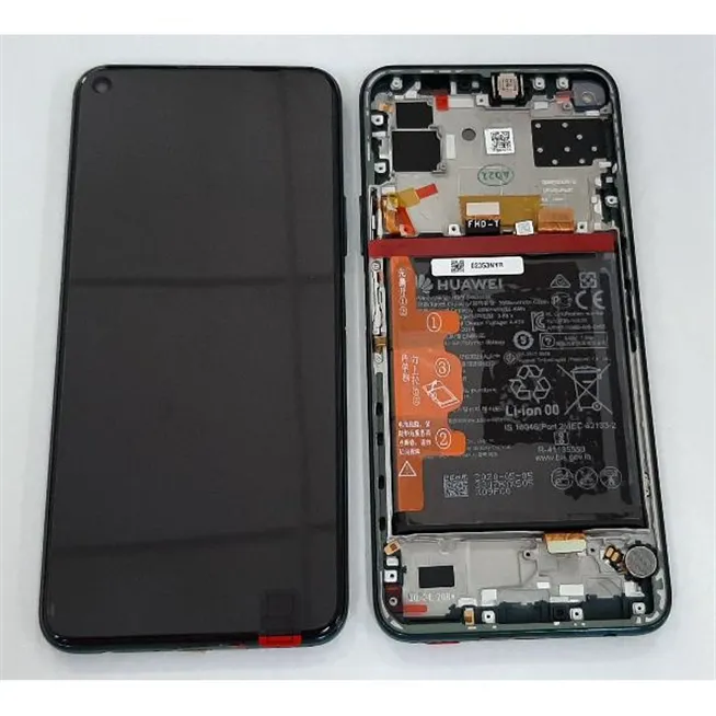 Pantalla lcd para Huawei P40 Lite 5G 02353SUP mas tactil negro mas marco verde Service Pack