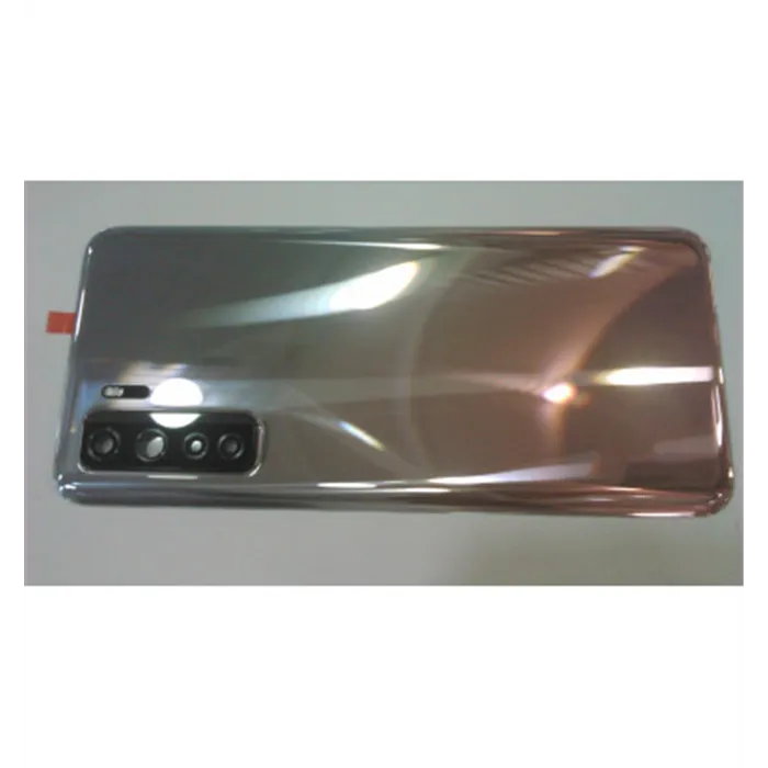 Tapa trasera o tapa bateria plata para Huawei P40 Lite 5G mas cubierta camara plata