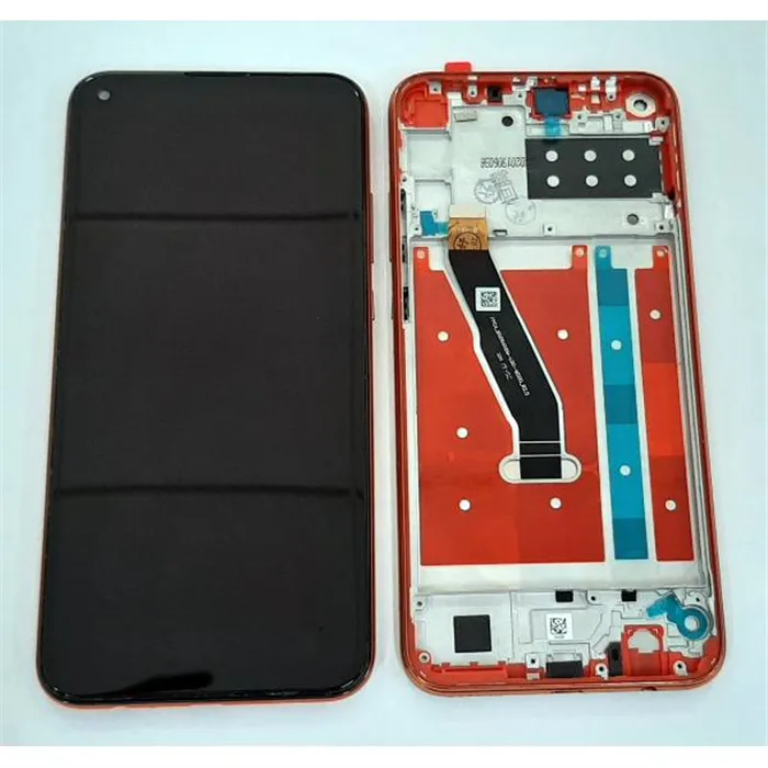 Pantalla lcd para Huawei P40 Lite E Y7P 2020 Honor Play 3 Enjoy 10 mas tactil negro mas marco naranja calidad premi