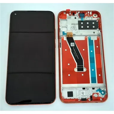 Pantalla lcd para Huawei P40 Lite E Y7P 2020 Honor Play 3 Enjoy 10 mas tactil negro mas marco naranja calidad premi