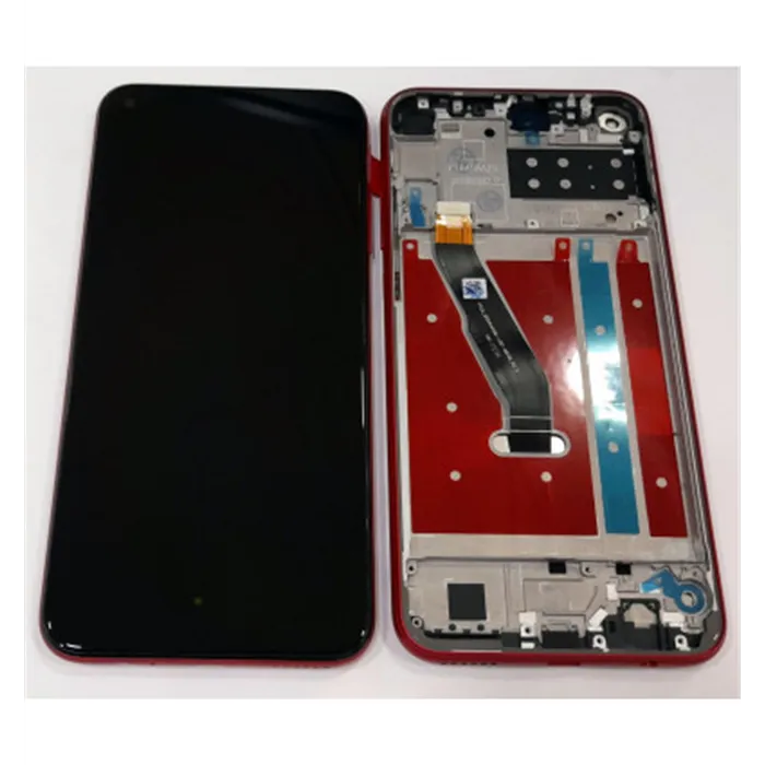 Pantalla lcd para Huawei P40 Lite E Y7P 2020 Honor Play 3 Enjoy 10 mas tactil negro mas marco rojo calidad premium