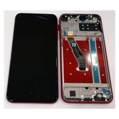 Pantalla lcd para Huawei P40 Lite E Y7P 2020 Honor Play 3 Enjoy 10 mas tactil negro mas marco rojo calidad premium