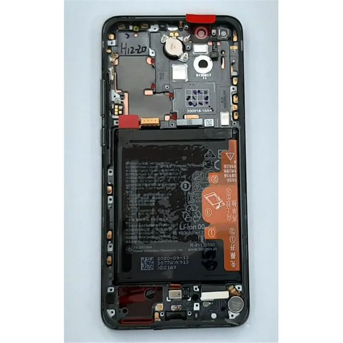 Pantalla lcd para Huawei P40 Pro ELS-NX9 ELS-N04 mas tactil negro mas marco negro Service Pack