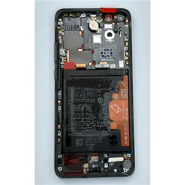 Pantalla lcd para Huawei P40 Pro ELS-NX9 ELS-N04 mas tactil negro mas marco negro Service Pack