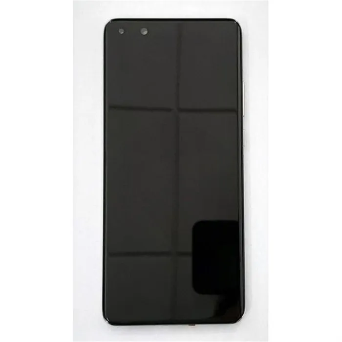 Pantalla lcd para Huawei P40 Pro ELS-NX9 ELS-N04  mas tactil negro mas marco blanco Service Pack