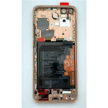 Pantalla lcd para Huawei P40 Pro ELS-NX9 ELS-N04 mas tactil negro mas marco dorado Service Pack