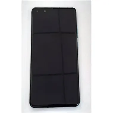 Pantalla lcd para Huawei P40 Pro ELS-NX9 ELS-N04 mas tactil negro mas marco azul calidad premium