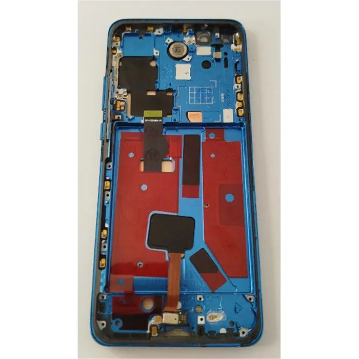 Pantalla lcd para Huawei P40 Pro mas tactil negro con marco azul compatible TFT