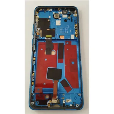 Pantalla lcd para Huawei P40 Pro mas tactil negro con marco azul compatible TFT