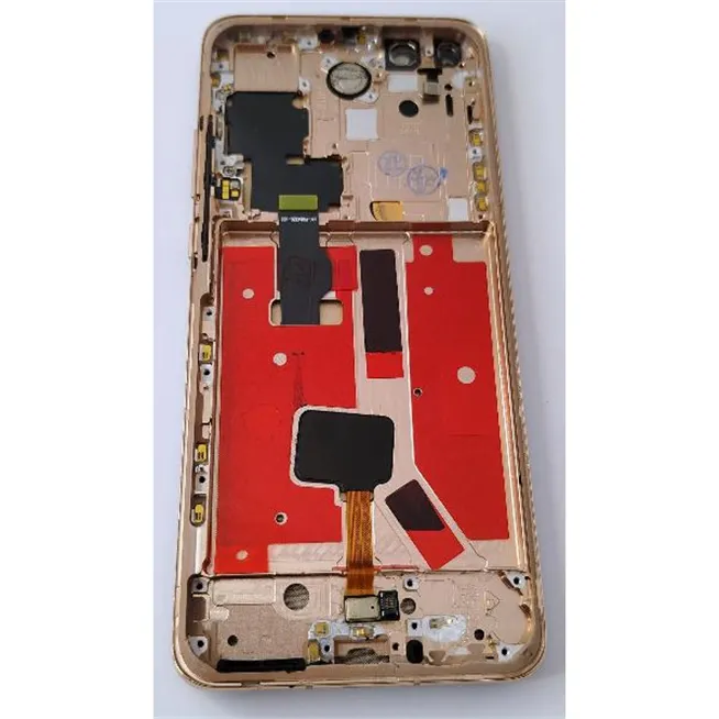 Pantalla lcd para Huawei P40 Pro mas tactil negro con marco dorado compatible TFT