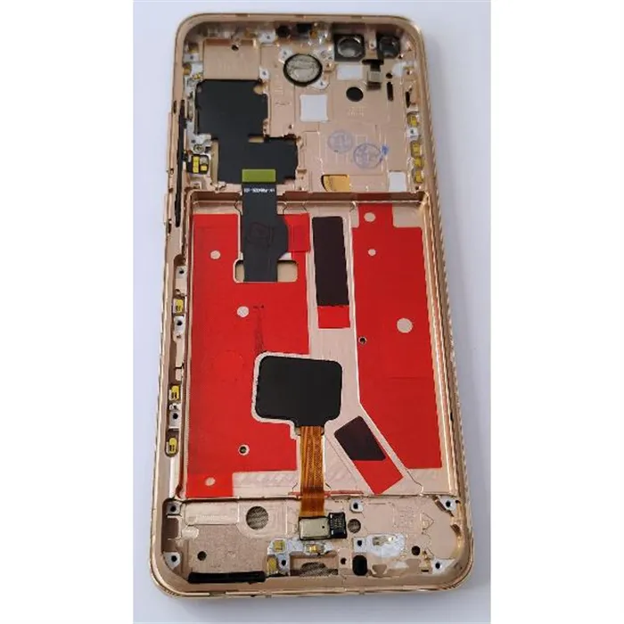 Pantalla lcd para Huawei P40 Pro mas tactil negro con marco dorado compatible TFT