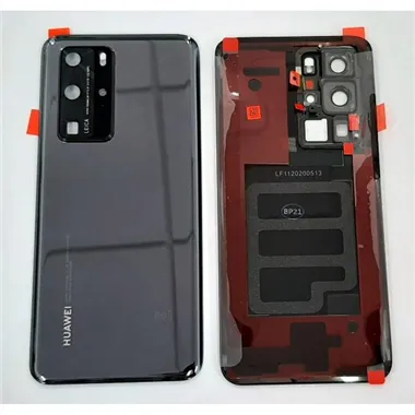 Tapa trasera o tapa bateria negra para Huawei P40 Pro 02353MEL Service Pack ELS-NX9 ELS-N04