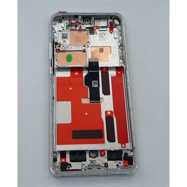 Pantalla lcd para Huawei P50 Pro mas tactil negro mas marco plata calidad premium