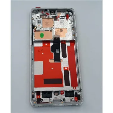 Pantalla lcd para Huawei P50 Pro mas tactil negro mas marco plata calidad premium