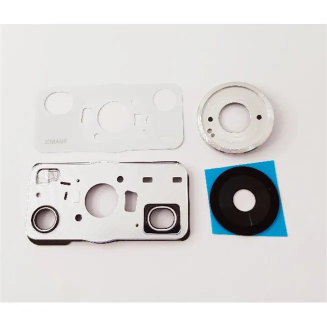 Lente de camara para Huawei P60 Pro con marco blanco calidad premium