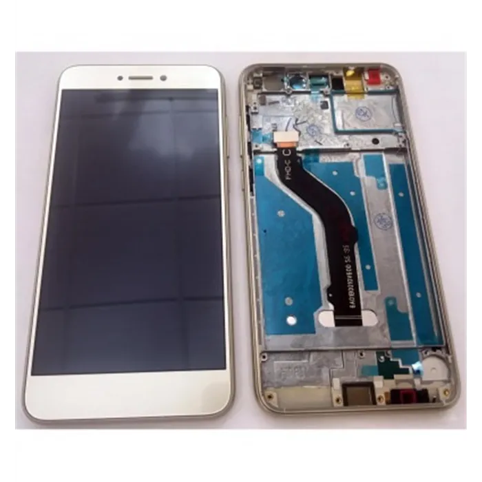 Huawei P8 Lite 2017 pantalla lcd + tactil dorado + marco premium