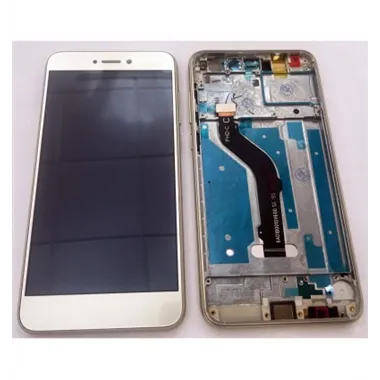 Huawei P8 Lite 2017 pantalla lcd + tactil dorado + marco premium