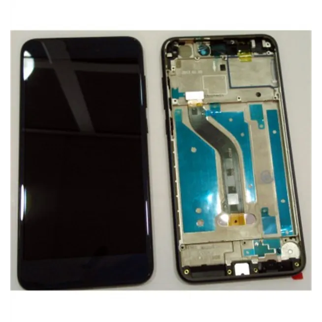 Huawei P8 Lite 2017 pantalla lcd + tactil azul + marco azul premium p8lite 2017 pra-la1 pra-lx1