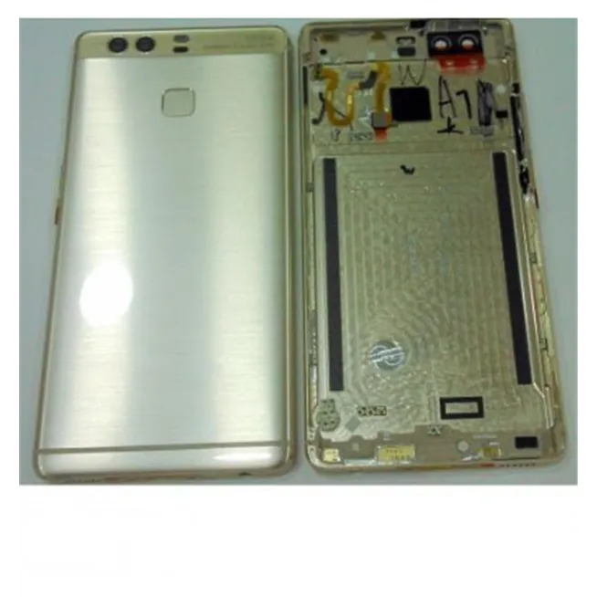 Huawei Ascend P9 carcasa central + tapa de batería dorado