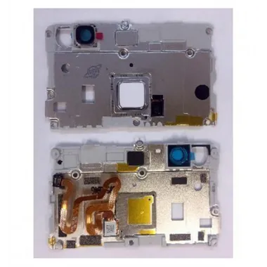 Huawei Ascend P9 Lite VNS-L21 VNS-L22 VNS-L23 VNS-L31 VNS-L53 carcasa intermedia con flex boton home blanco origina
