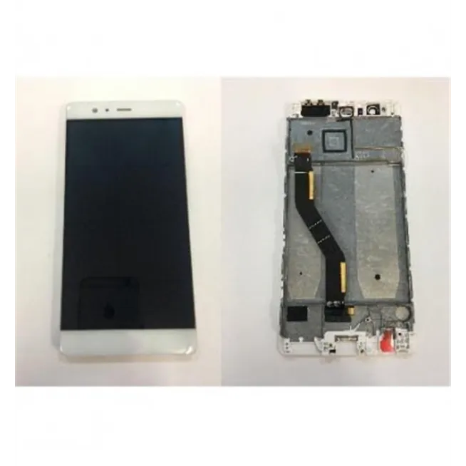 Huawei Ascend p9 plus lcd + tactil blanco + marco premium