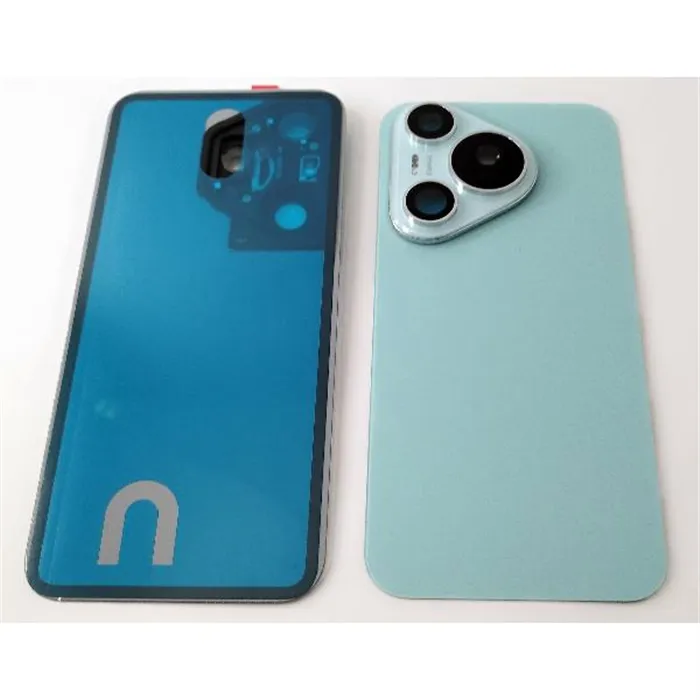 Tapa trasera o tapa bateria verde para Huawei Pura 70 con lente de camara