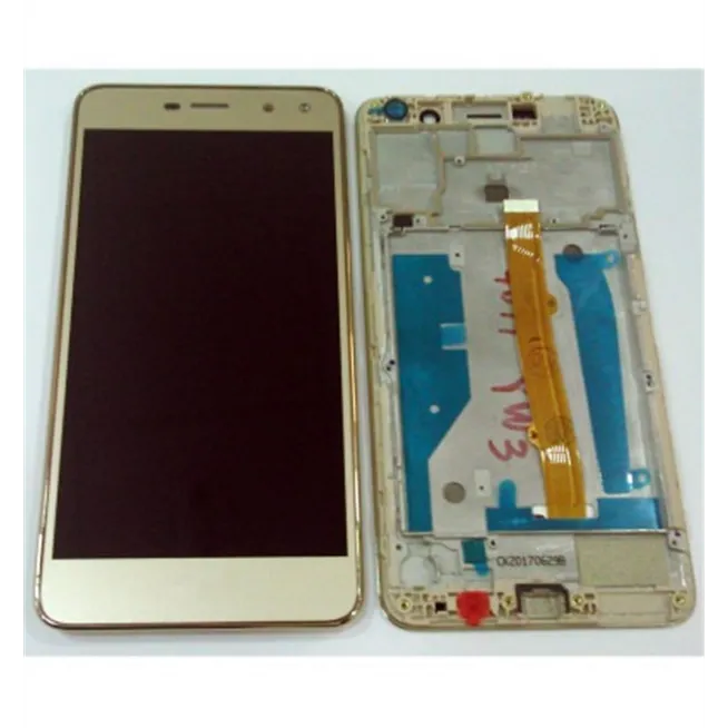 Huawei Y6 2017 pantalla lcd + tactil dorado + marco premium